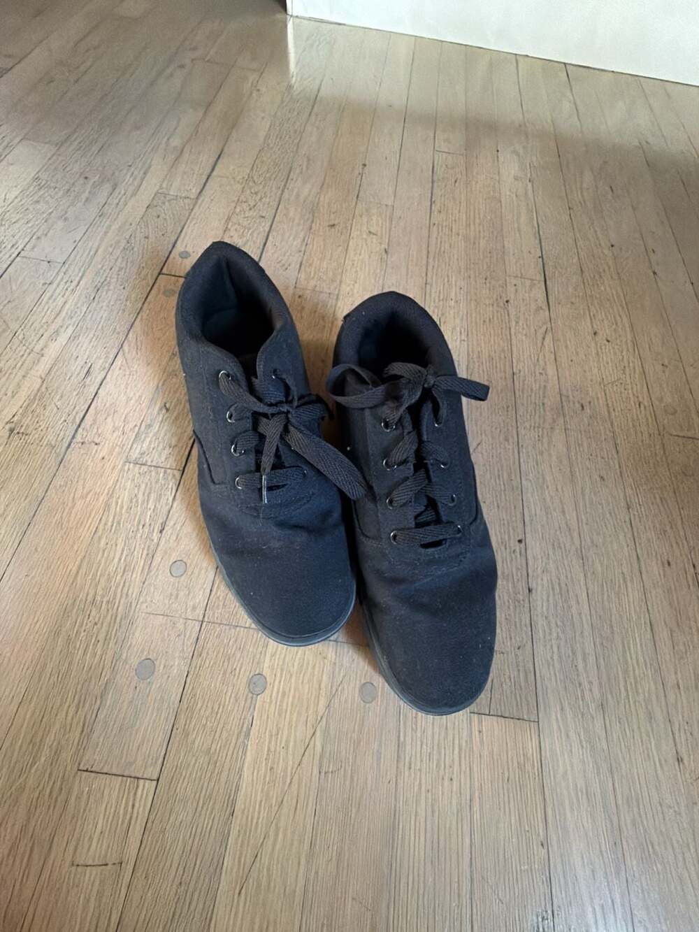 Heelys Black Canvas Skate Shoes with Wheels